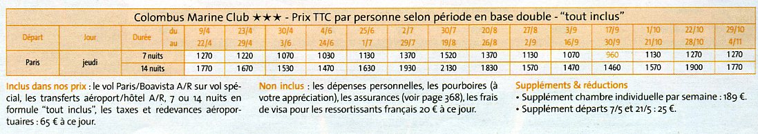 cahier-prix-sejour-cap-vert-hotel-columbus-marine-club-praia-da-cruz